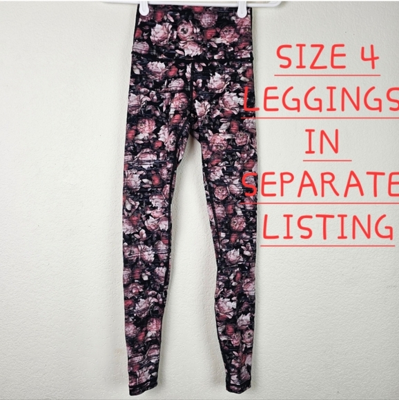 Lululemon Break Free Longline Sports Bra Peony Floral Print Size 12 - Picture 12 of 12